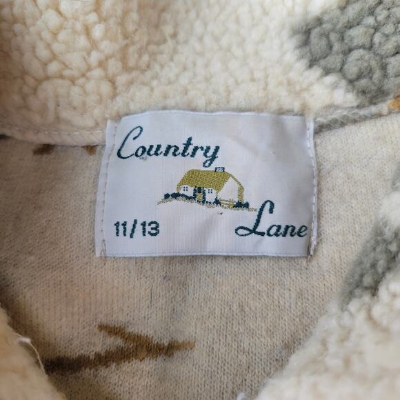 Vintage Country Lane Sherpa Vest Clover Small - Picture 10 of 10